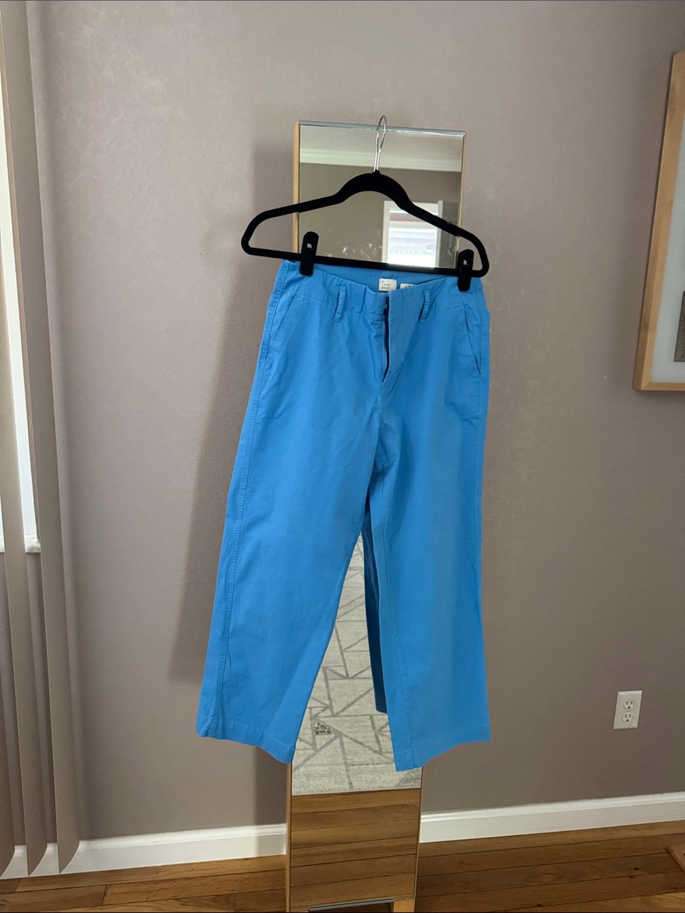 Blue Casual Chino Pants